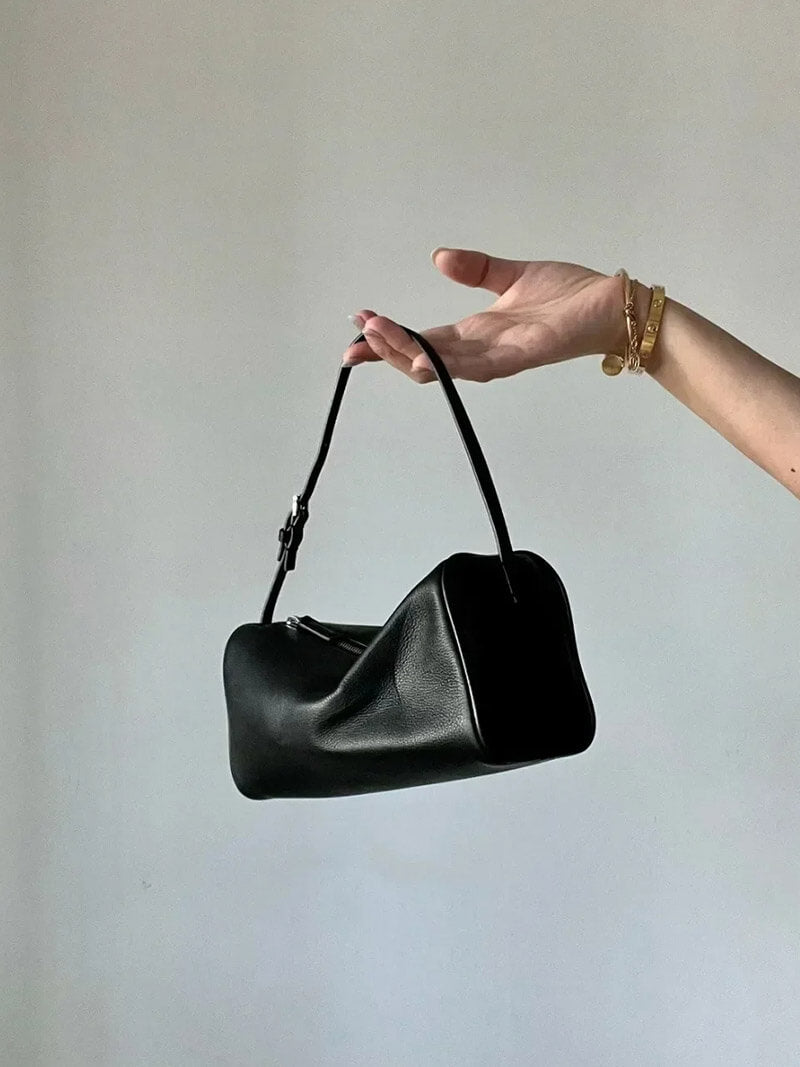 Ella - Patent Leather Shoulder Bag with Western Accent