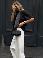 Ella - Patent Leather Shoulder Bag with Western Accent