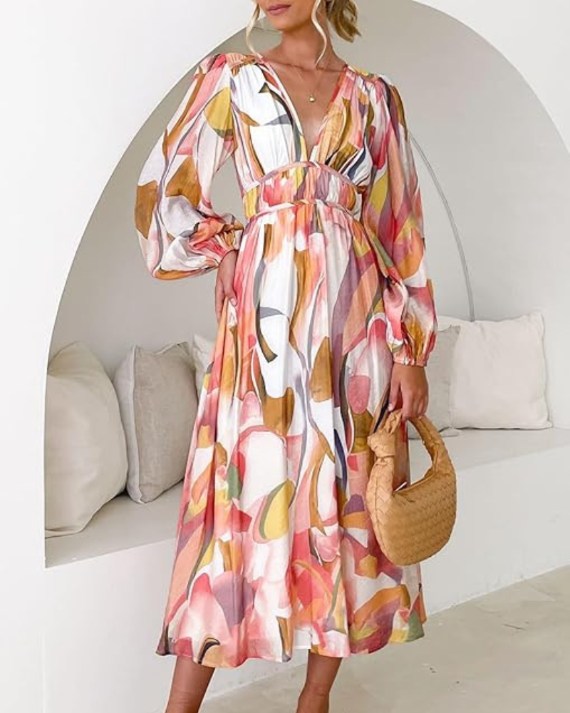 Taylor - Elegant Floral Maxi Dress
