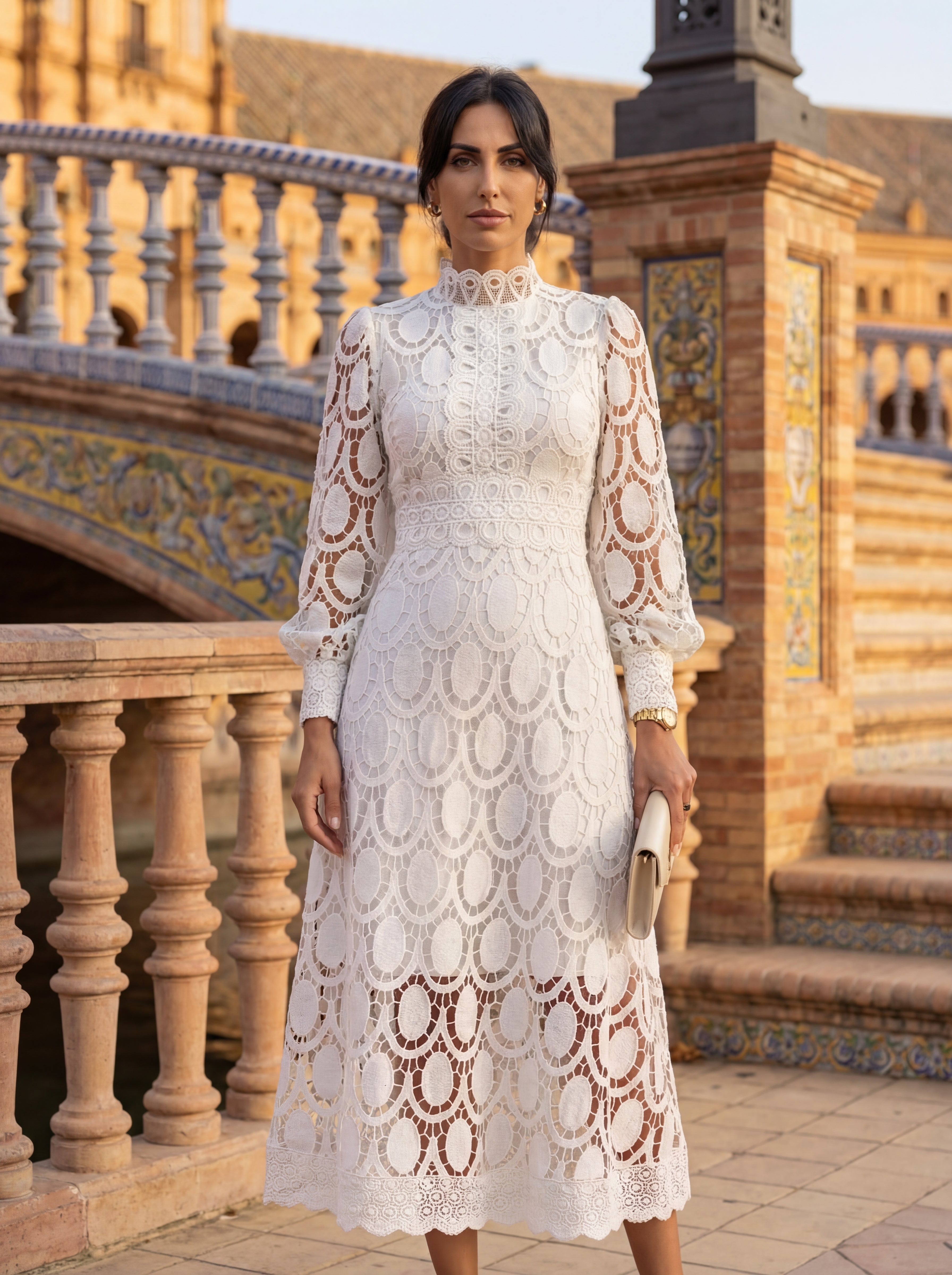 Capricornio — Lace Midi Dress