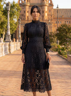 Capricornio — Lace Midi Dress
