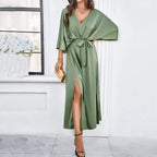 Bella - Spring V-Neck Midi Dress