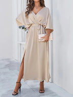 Bella - Spring V-Neck Midi Dress