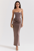 Vera - Elegant Strapless Maxi Dress