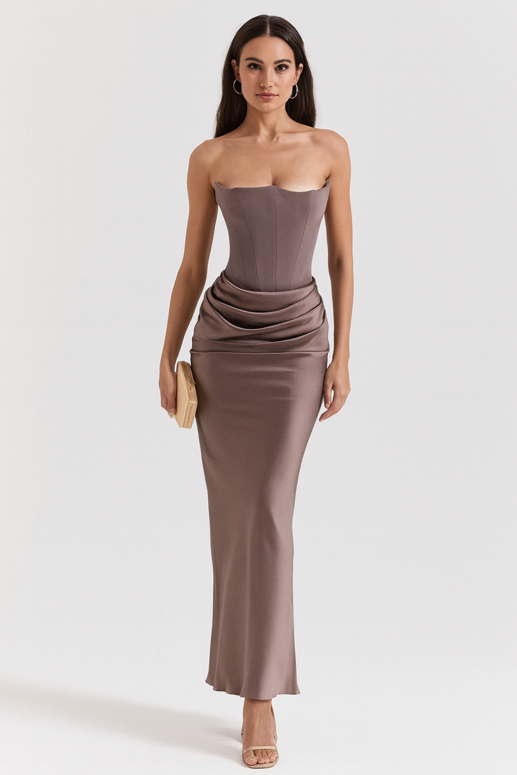 Vera - Elegant Strapless Maxi Dress