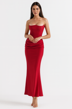 Vera - Elegant Strapless Maxi Dress
