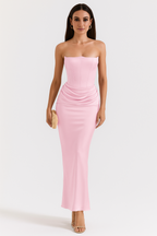 Vera - Elegant Strapless Maxi Dress