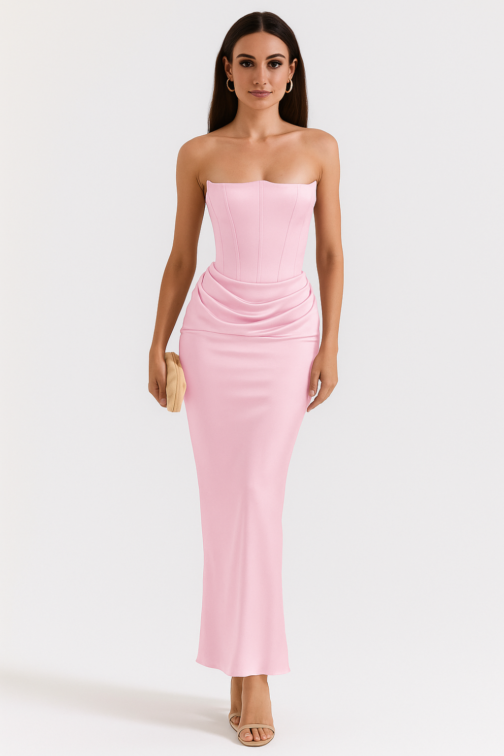 Vera - Elegant Strapless Maxi Dress