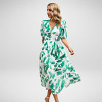 Amelia - Elegant V-Neck Midi Dress