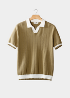 NOBA Contrast Textured Polo