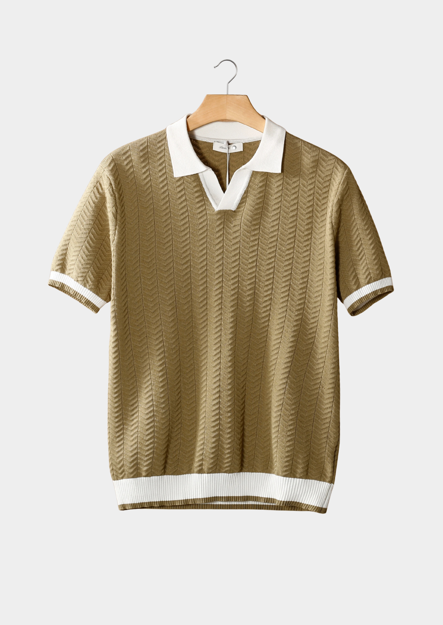 NOBA Contrast Textured Polo