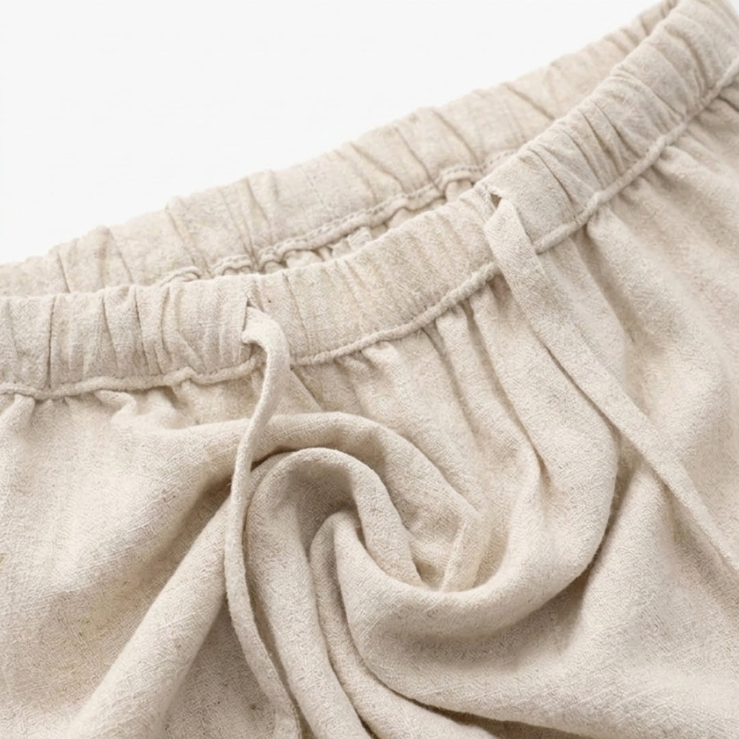 Fez - Linen Trousers (Oversize Fit)