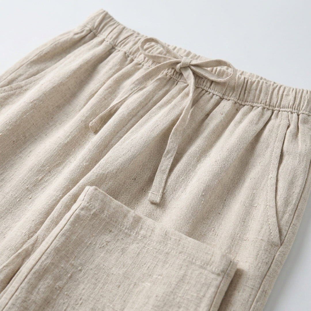 Fez - Linen Trousers (Oversize Fit)
