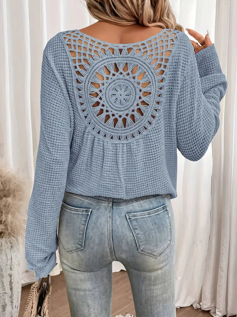 Miranda - Elegancki sweter z dekoltem V