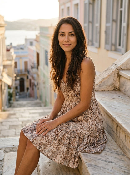 Robe Syros — Mini Boho Paisley