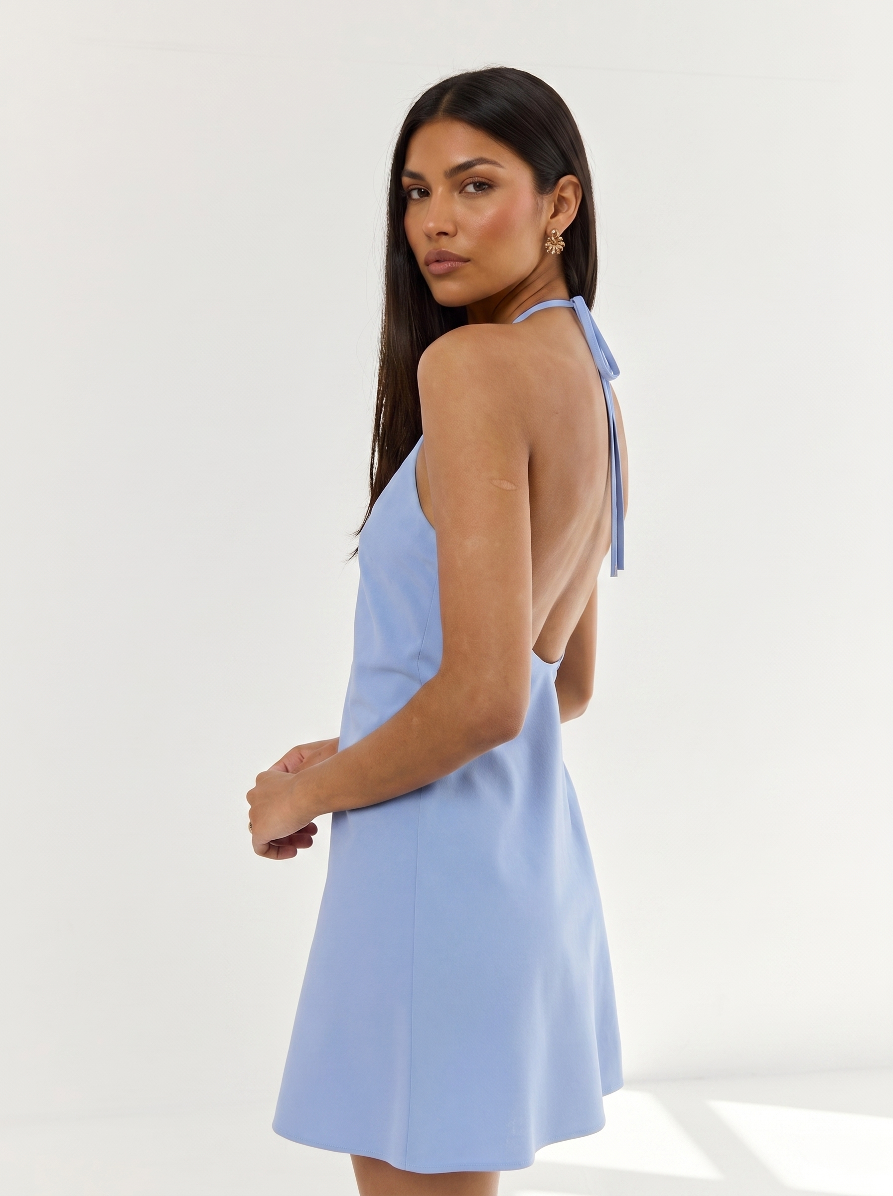 Sukienka Emily sky blue - bok