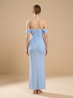 Sukienka Bodycon Niebieska - tył