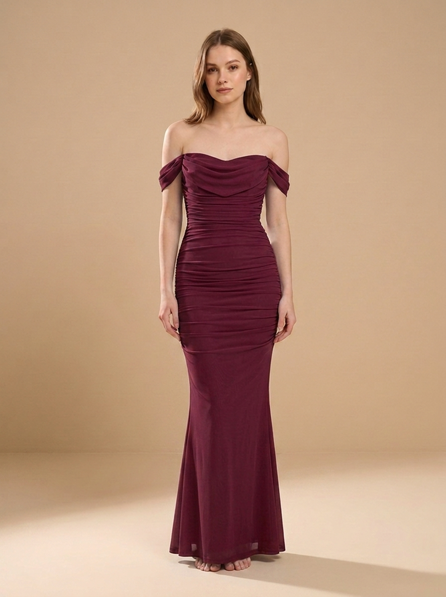 Sukienka Bodycon Bordowa