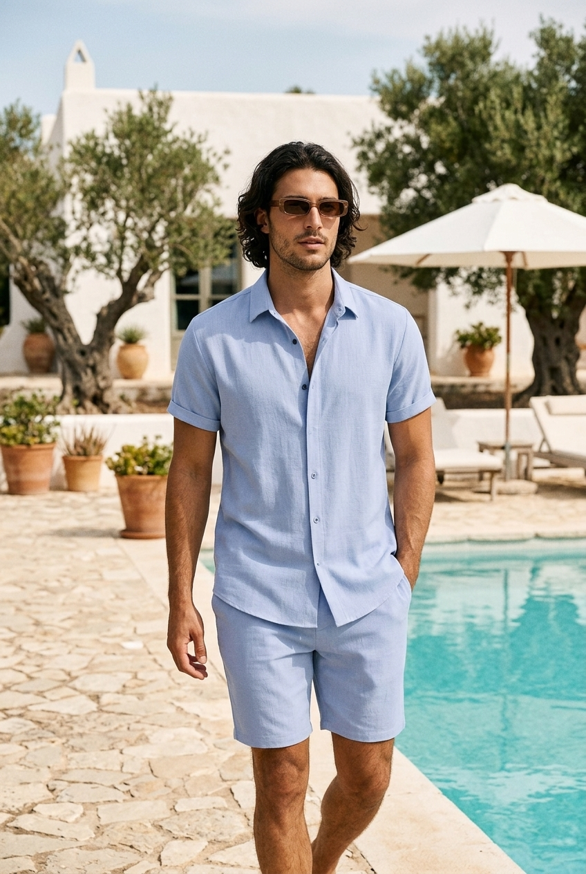 Ensemble Amalfi au bord de la piscine — style Riviera VERELIO