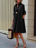 Clio - Loose Shirt Dress for Everyday Versatile Looks