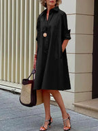 Clio - Loose Shirt Dress for Everyday Versatile Looks