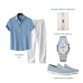 Ice Baby Set — Shirt, Trousers, Loafers, Watch & Bracelet