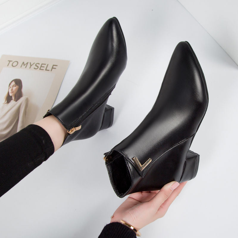 Isla — Leather Ankle Boots