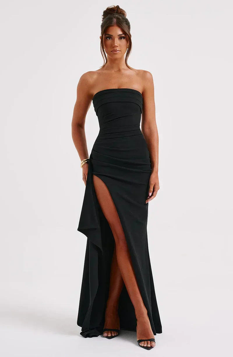 Scarlette — Twisted Off-Shoulder Maxi Dress